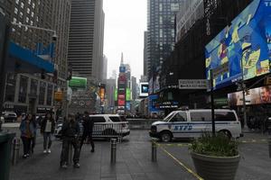 NEW YORK - USA  MAY 4 2019 - Times square full of people photo