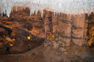 cave stalactites detail photo