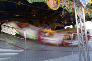 GENOA, ITALY - DECEMBER, 9 2018 - Traditional Christmas Luna Park Fun Fair is opened photo