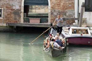 VENICE, ITALY - SEPTEMBER 15 2019 - Gondola ride in Venice photo