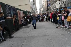 NEW YORK, USA - MAY 7 2019 - Break dancer in 5th avenue photo