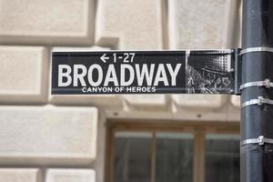 new york street sign Broadway photo