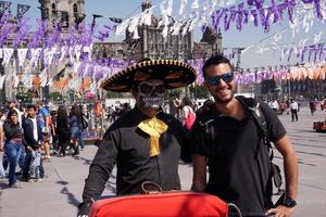 MEXICO CITY, MEXICO - NOVEMBER 5 2017 - Day of dead celebration photo