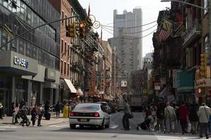 Nueva York, Estados Unidos - 4 de mayo de 2019 - mercados y tiendas de las calles del barrio chino foto