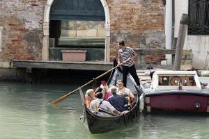 VENICE, ITALY - SEPTEMBER 15 2019 - Gondola ride in Venice photo