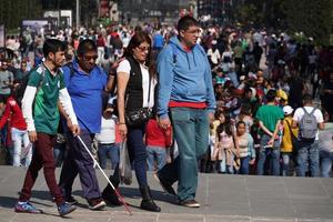 MEXICO CITY, FEBRUARY 3 2019 - Town park Chapultepec crowded of people on sunday photo