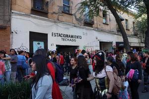 MEXICO CITY, MEXICO - NOVEMBER 5 2017 - Day of dead celebration photo