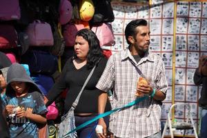 MEXICO CITY, FEBRUARY 3 2019 - Town park Chapultepec crowded of people on sunday photo