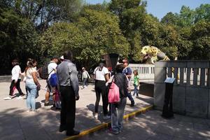 MEXICO CITY, FEBRUARY 3 2019 - Town park Chapultepec crowded of people on sunday photo