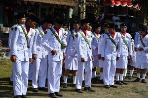 UBUD, INDONESIA - AUGUST 17 2016 - Independence day is celebrating all around in the country photo