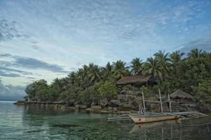 tropical paradise beach sunrise photo