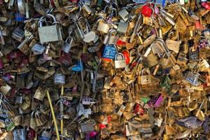 love bridge in paris photo