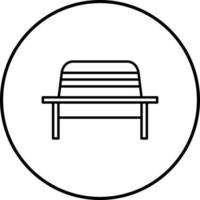 Garden Bench Vector Icon