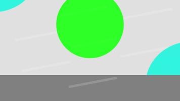 enkel företag profil video animering med geometri form och grön ram för krom nyckel