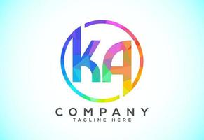 Initial Letter K A Low Poly Logo Design Vector Template. Graphic Alphabet Symbol For Corporate Business Identity