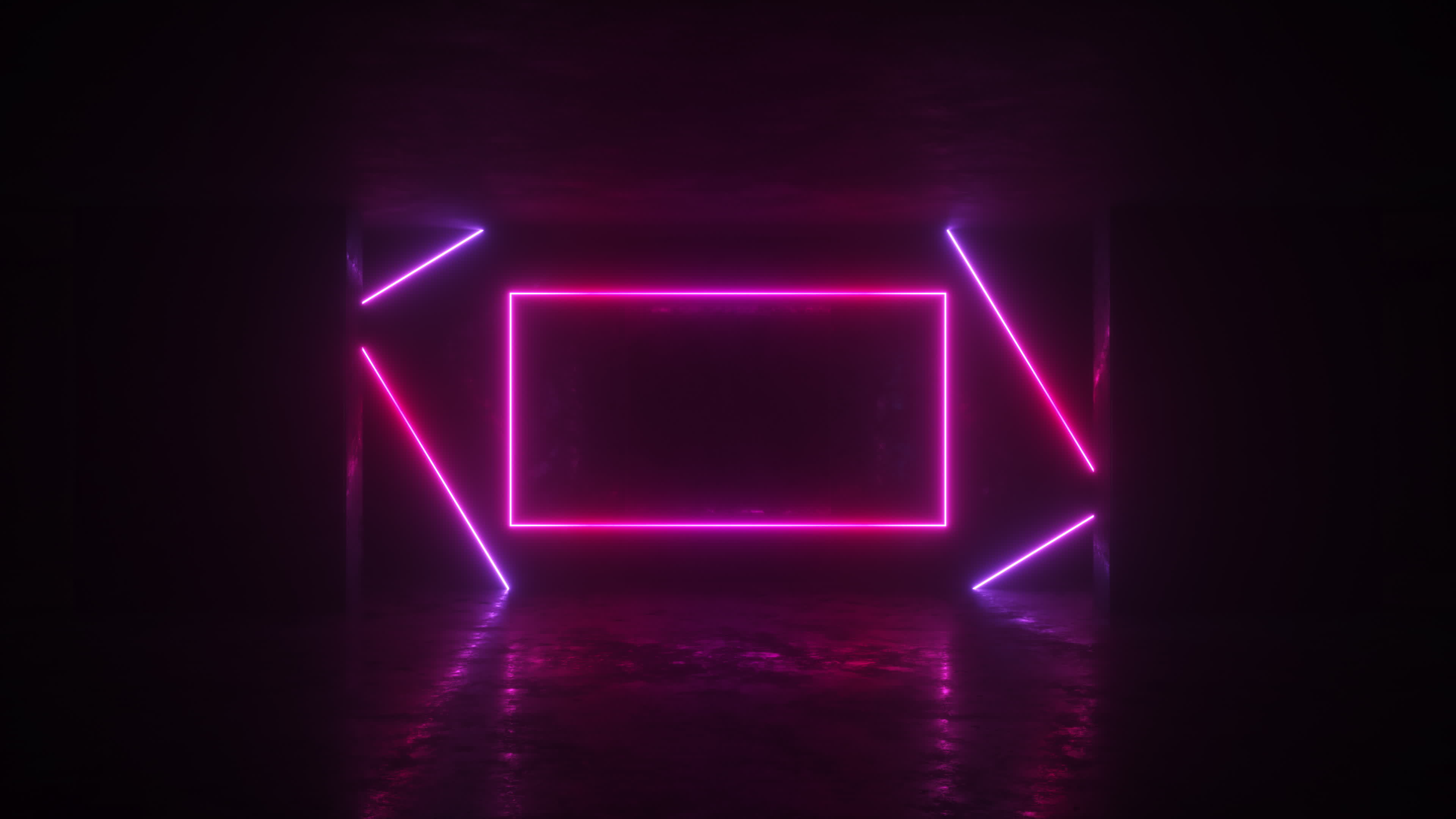 Colorful Neon Glowing Frame Loop 20385876 Stock Video at Vecteezy