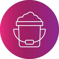 Sand Bucket Creative Icon vector