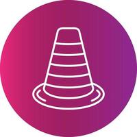 Traffic Cone Creative Icon vector