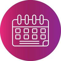 Calendar Creative Icon vector