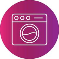 Washing Machine Creative Icon vector