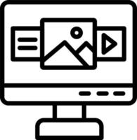 Computer Vector Icon