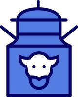 Leche tanque vector icono