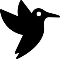 icono de vector de colibrí