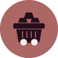 Mining Cart Vector Icon