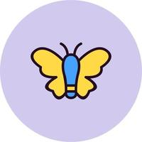 icono de vector de mariposa