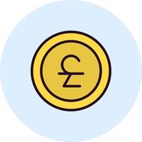 icono de vector de moneda de euro