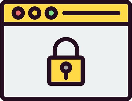 Web Encryption Vector Icon