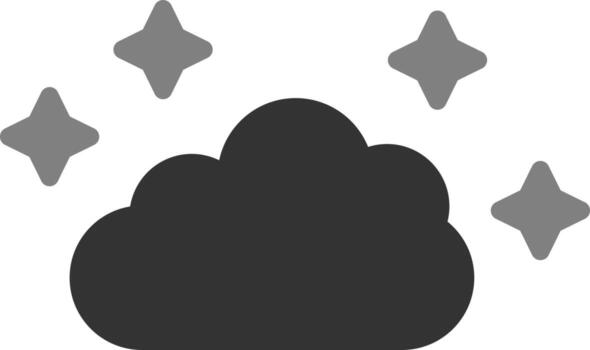 icono de vector de nube