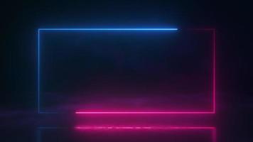 Glowing Neon Strings Frame Backdrop video