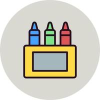 Crayons Vector Icon