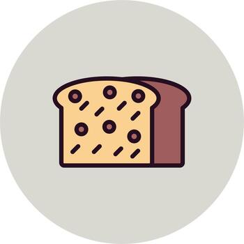 icono de vector de pan