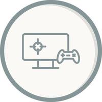 Playing Videogame Vector Icon