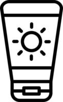 Sun Cream Vector Icon