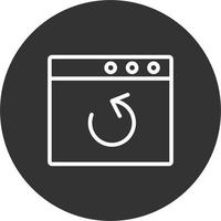 Browser Backup Vector Icon