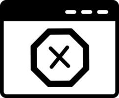 Ad Blocker Vector Icon