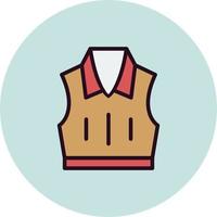 Sleeveless Jacket Vector Icon