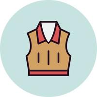 Sleeveless Jacket Vector Icon