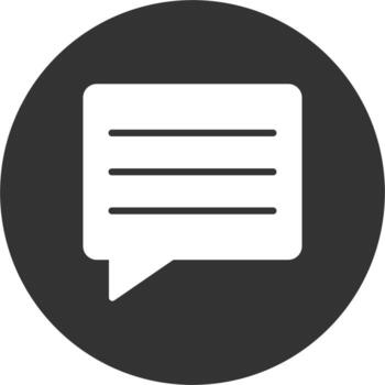 icono de vector de mensaje