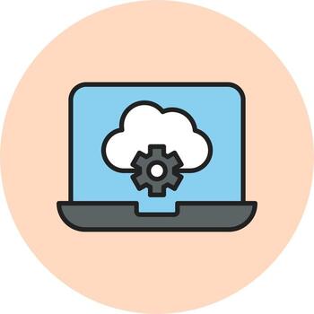 Cloud Computing Vector Icon