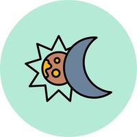 icono de vector de eclipse