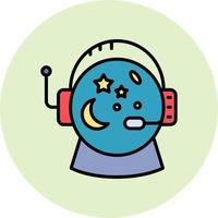 Astronaut Helmet Vector Icon