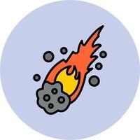 Meteor Vector Icon