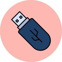 icono de vector de usb