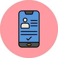 Smartphone Id Vector Icon