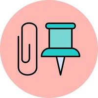 Paper Clip Vector Icon