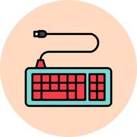 icono de vector de teclado